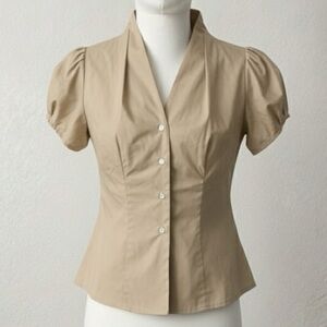 Banana republic Nude Button up blouse